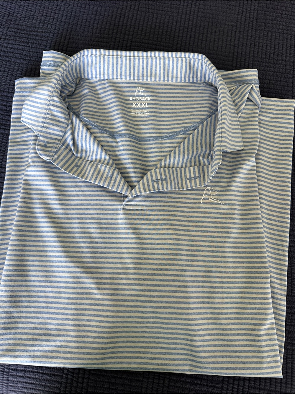 Rhoback Men's Striped Polo